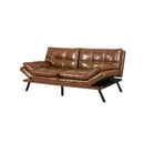 Brown Sofa Bed Futon Recliner Lounge