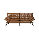 Brown Sofa Bed Futon Recliner Lounge