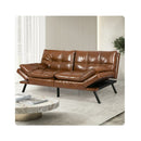 Brown Sofa Bed Futon Recliner Lounge
