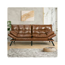 Brown Sofa Bed Futon Recliner Lounge