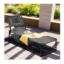 Folding Beach Lounge Chair With Pillow For Outdoor