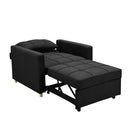 Suri 3 in 1 Convertible Lounge Chair Bed by Black