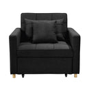 Suri 3 in 1 Convertible Lounge Chair Bed by Black