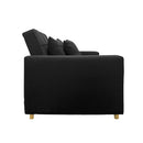 Suri 3 in 1 Convertible Lounge Chair Bed by Black