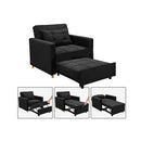 Suri 3 in 1 Convertible Lounge Chair Bed by Black