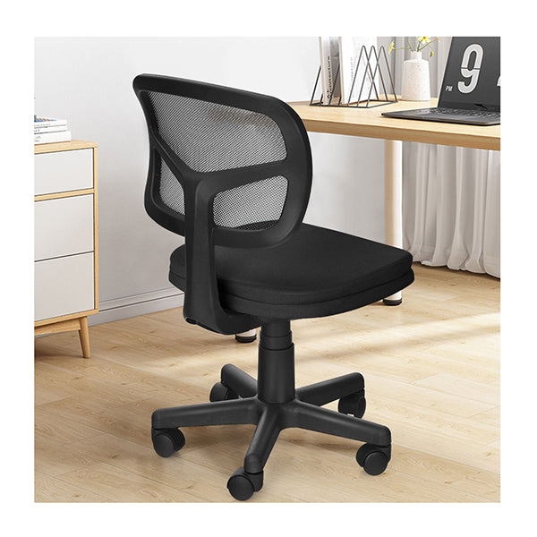 Low Back Armless Mesh Computer Chair For Home And Office