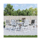 Lowback Chair Cushions 6 Pcs Grey Oxford Fabric