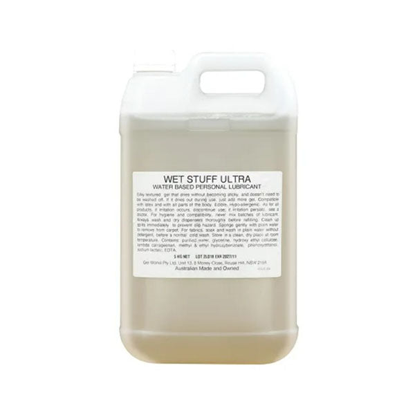 Wet Stuff Ultra Water Based Lubricant 5 Kg Bottle