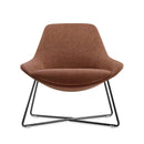 Lucie Cross Lounge Chair Rust