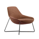 Lucie Cross Lounge Chair Rust
