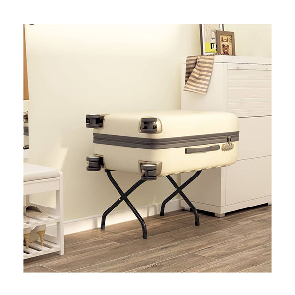 Luggage Rack With Backrest Black 56X39X52 Cm