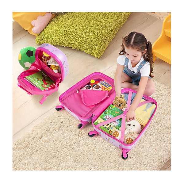 2 Piece Carry On Luggage Set With Spinner Wheels For Children