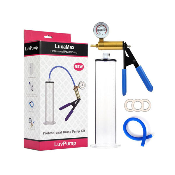 Luxamax Brass Handle Penis Pump Set With Gauge