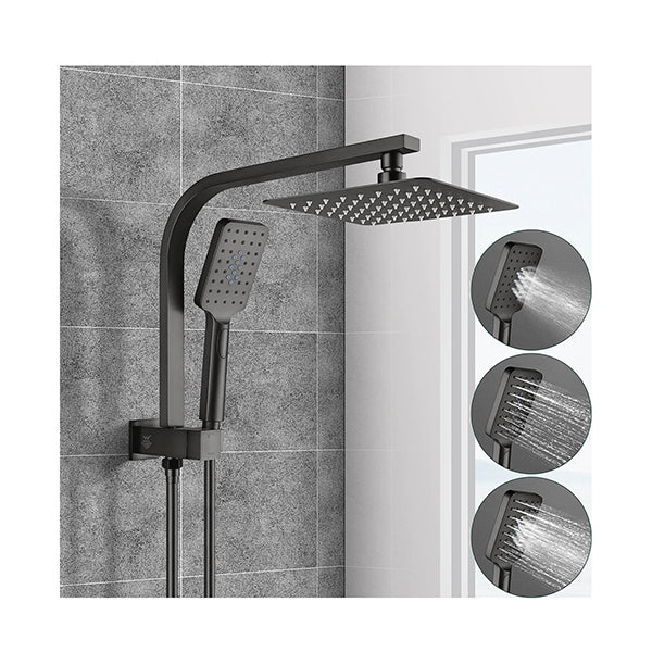 Luxury Brushed Square 8 Inch 200Mm Bathroom Shower Head