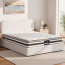 21cm Bonnell Pillow Top Mattress Double Boucle Bed Frame Set