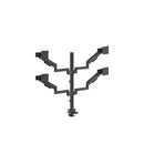 Brateck Mechanical Spring Quad Monitor Arm Slider 17 To 40 Inches