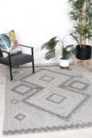 Saffron Echo Grey Outdoor Rug
