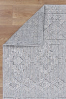 Azure Elm Grey Tribal Outdoor Rug