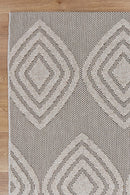 Blossom Elm Brown Modern Outdoor Rug