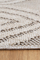 Blossom Elm Brown Modern Outdoor Rug