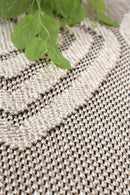 Blossom Elm Brown Modern Outdoor Rug