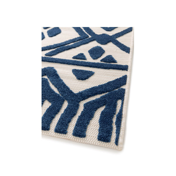 Mambo Traditional Pattern Blue White Rug 200Cmx290Cm