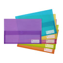Marbig Polypick Foolscap Document Wallet Assorted Pack Of 12