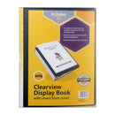 Marbig Clearview Non Refillable Display Book Pocket Of 76 Black