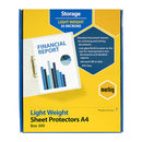 Marbig Sheet Protectors Light Weight A4 Box Of 300