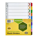 Marbig Indices And Divider 1 To 10 Tab Manilla A4 Extra Wide