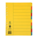 Marbig Indices And Dividers 10 Tab Manilla A4 Xwide
