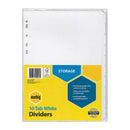 Marbig Indices And Dividers 10 Tab Manilla A4 White
