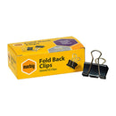 Marbig Fold Back Clips 32Mm Box 12