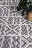 Lagoon Elm Grey Contemporary Rug