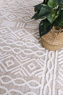Laurel Elm Beige Contemporary Rug