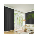 2X Blockout Curtains Chenille In Grey