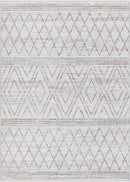 Moonlit Elm Beige Geometric Rug