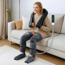 Electric Leg Foot Massager Air Wrap With Shiatsu Neck Massager Heating