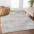 Coral Field Grey Beige Rug