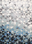 Azure Field Blue Grey Rug