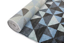 Azure Field Blue Grey Rug