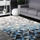 Azure Field Blue Grey Rug