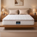 30cm Queen Spring Mattress Tencel Cover 5-Zone Firm Back Support