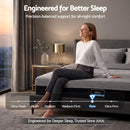 Double Mattress 26cm Firm Pocket Spring Dual Edge Support Dark Grey