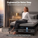 Single Mattress 26cm Firm Pocket Spring Dual Edge Support Dark Grey