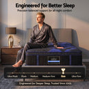 34cm Single Hybrid Mattress with Cooling Gel Memory Foam and Edge Support