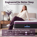 King Single Euro Top Mattress Firm Pocket Spring Edge Support