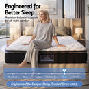 35cm Queen Mattress Firm with Copper Memory Foam and Edge Support