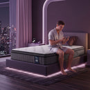 Levitex King Single Mattress 2 Rows Edge Support for Deep Sleep 5-Zone Ergonomic Pocket Spring Breathable Corrugated Sponge Medium Firm 30CM