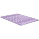 8cm Memory Foam Mattress Topper Lavender Infused Bamboo Cover 7-Zone King